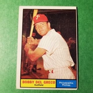 1961 - TOPPS BASEBALL CARD NO. 154 - BOBBY DEL GRECO - PHILLIES