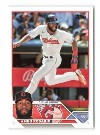 2023 Topps Series 2 Amed Rosario #456 Cleveland Guardians Baseball Card