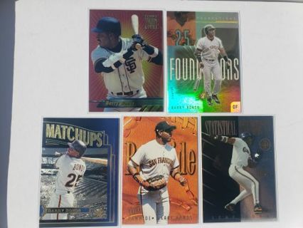 Barry Bonds Baseball card Collection with Holofoils, Refractors, Inserts