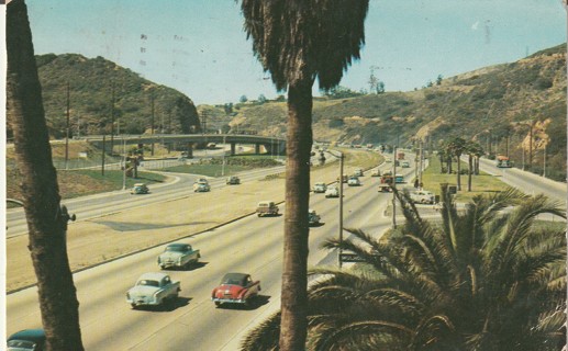 Vintage Used Postcard: A: 1956 San Fernanado Valley, CA