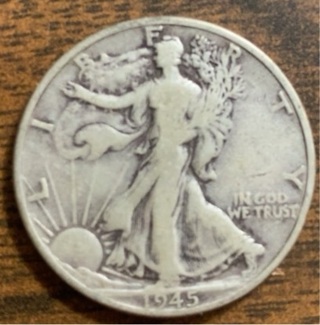 90% silver Walking Liberty Half Dollar 