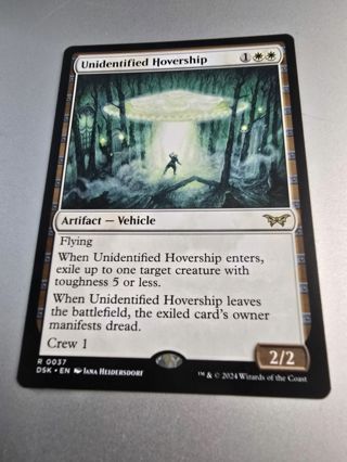 Magic the gathering mtg Unidentified Hovership rare card Duskmourn