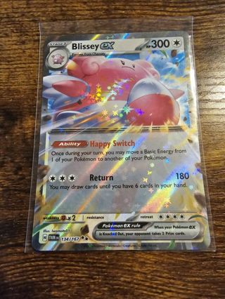 Pokemon Blissey EX 134/167 double rare holo card