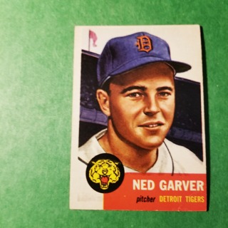 1953 - TOPPS BASEBALL CARD NO. 112 - NED GARVER - TIGERS