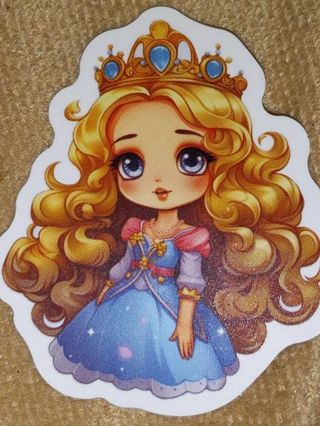 Princess Cute vinyl sticker no refunds regular mail only Very nice quality!