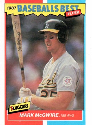 1987 Fleer Mark Mcgwire Baseballs Best