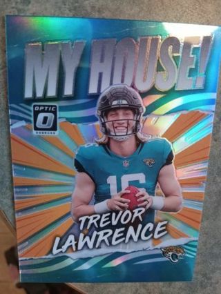 2021 DONRUSS OPTIC MY HOUSE TREVOR LAWRENCE JACKSONVILLE JAGUARS FOOTBALL CARD# MH-1