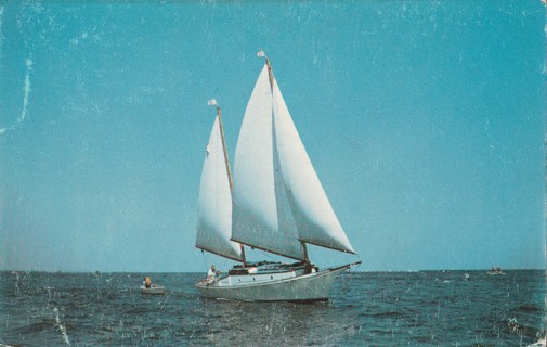 Vintage Unused Postcard: s: Sailing