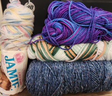 Lot of 4 - Various Yarns - total weight is 11.9 ozs