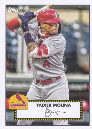 Yadier Molina 2021 Topps 1952 Redux St. Louis Cardinals