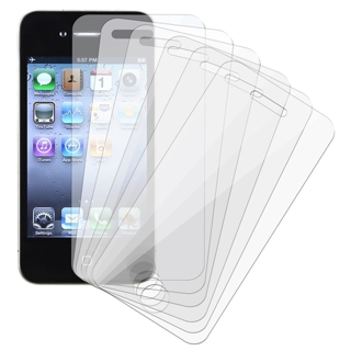 iPhone 4 // 4s Screen Protectors for APPLE iPhone 4 & 4s Cell Phones (6-Pack) FREE SHIPPING