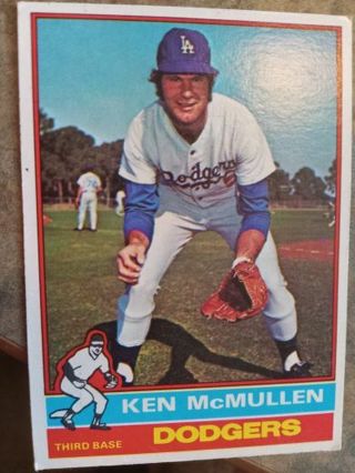 1976 TOPPS KEN. MCMULLEN LOS ANGELES DODGERS BASEBALL CARD# 566