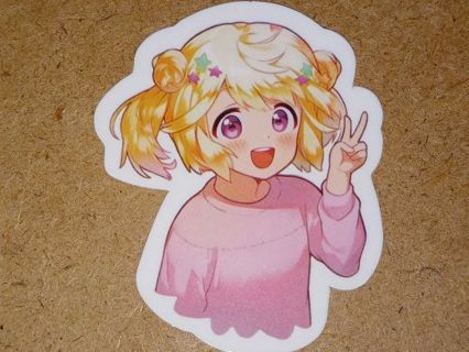 Anime one nice vinyl sticker no refunds regular mail only Very nice quality!