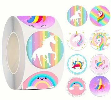 ➡️⭕(8) 1" UNICORN STICKERS!!⭕