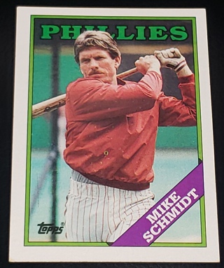 1988 ⚾ Topps # 600 Mike Schmidt (HOF) ⚾ Philadelphia Phillies