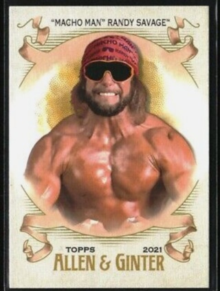 2021 WWE Heritage Wrestling - Randy Savage Allen & Ginter Insert #AG-14