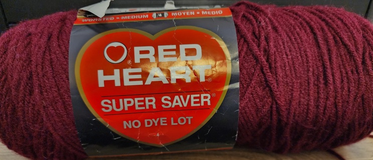 Red Heart Super Saver Yarn - "Claret"