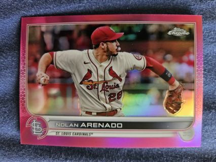 2022 Topps Chrome Pink Refractor Nolan Arenado