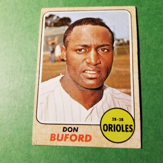 1968 - TOPPS EXMT - NRMT BASEBALL - CARD NO. 194 - DON BUFORD - ORIOLES