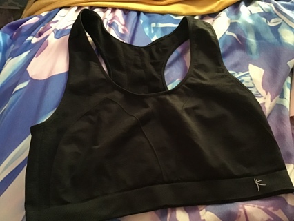 Black sport bra new 