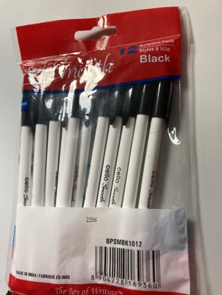 Pack of 12 Ballpoint Pens (new)