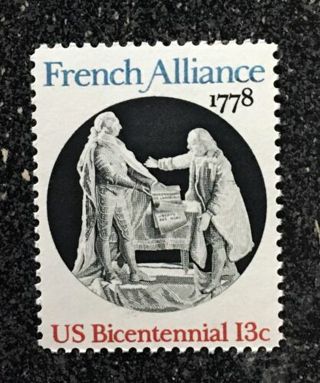 1978 13c French Alliance Stamp