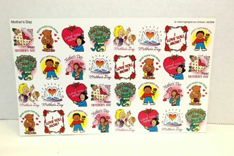 (32) Mother's Day Stickers UNUSED