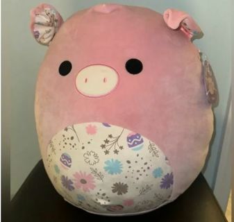 SQUISHMALLOWS OFFICIAL Large 16” PETER THE PIG (Brand New with tag) Toy Plush