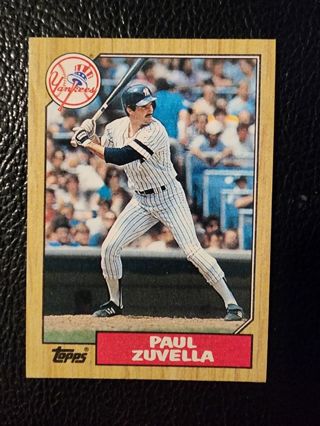 87 Topps Paul Zuvella #102