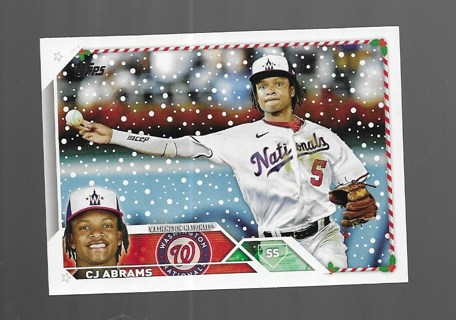 2023 TOPPS HOLIDAY C.J ABRAMS #11