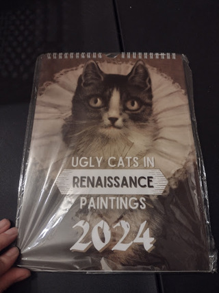 2024 Calendar - Ugly Renaissance Cats