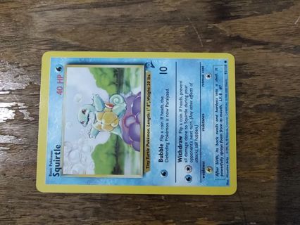 Pokemon Base Set 2 Squirtle 93/130