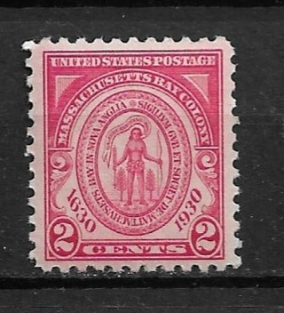 1930 Sc682 2¢ Massachusetts Bay Colony 300th Anniv. MNH 