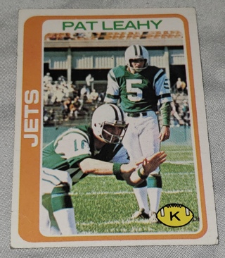 ♨️♨️ 1978 Topps Pat Leahy Football card # 482 New York Jets ♨️♨️