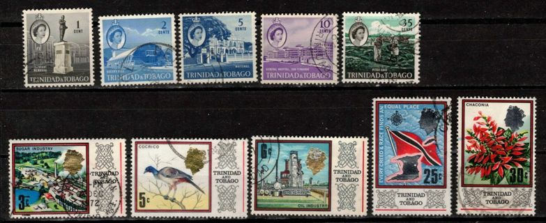 Trinidad and Tobago Stamps with Queen Elizabeth