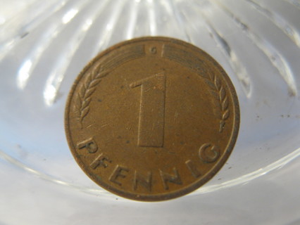(FC-643) 1950-G Germany: 1 Pfennig