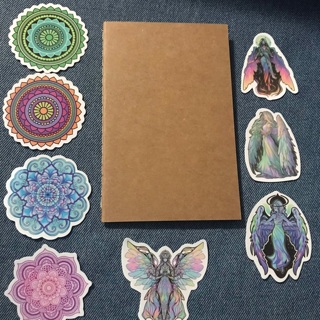 Pocket Journal Angels and Mandalas with Starter Stickers , Free Mail