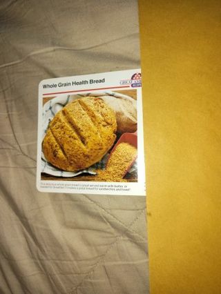 Recipe Card for Whole Grain Health Bread