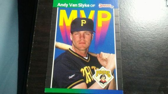 1989 DONRUSS MVP ANDY VAN SYKE PITTSBURGH PIRATES BASEBALL CARD# BC-10