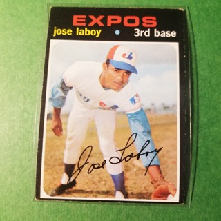 1971 Topps Vintage Baseball Card # 132 - JOSE LABOY - EXPOS - EXMT/NRMT 