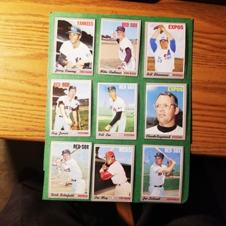 9 - LOT -1970 TOPPS LOW GRADE -VG - BASEBALL CARDS