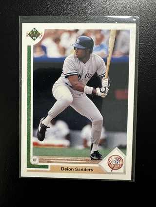 Deion Sanders 1991 Upper Deck #352 Baseball Card