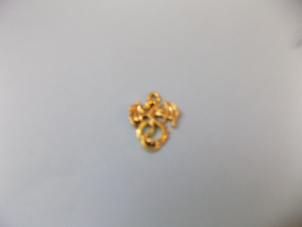 1 inch goldtone dragon charm # 8