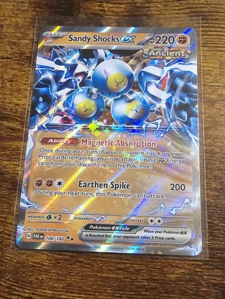 Pokemon Sandy Shocks EX 108/182 double rare card