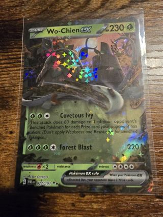 Pokemon Wo Chien EX 027/193 double rare card