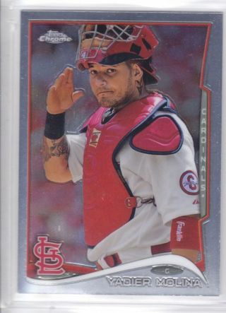 Yadier Molina 2014 Topps Chrome St. Louis Cardinals