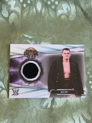 Walter Gunther Topps 2021 WWE NXT Worlds Collide Event Used Mat Relic