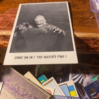 1974 universal you’ll die laughing come on in the water’s fine card 