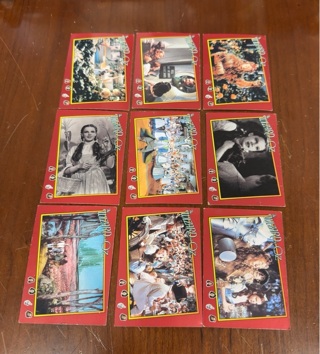 1990 Wizard of Oz card lot