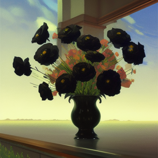 Listia Digital Collectible: Bouquet of Black Flowers